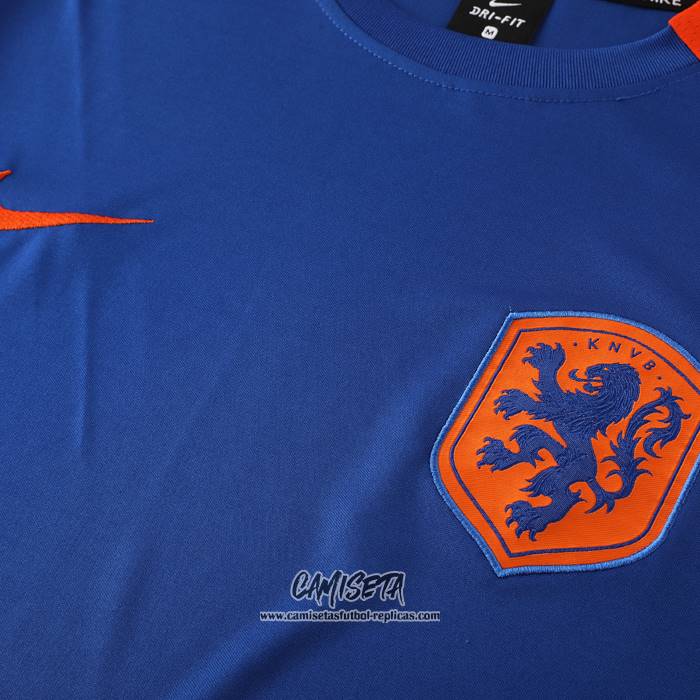 Chandal del Paises Bajos 2024-2025 Manga Corta Azul - Pantalon Corto